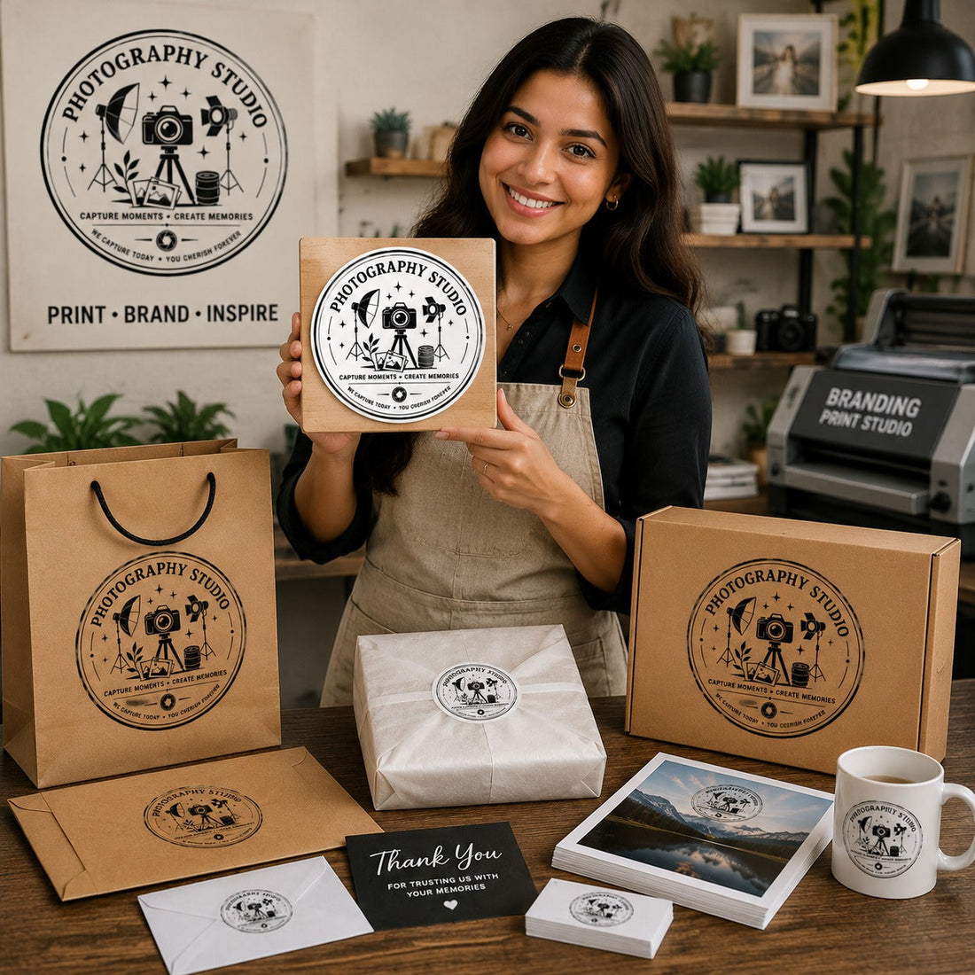 Big Custom Stamp for Photography Studio | Logo Stamp – StampMyMark®
