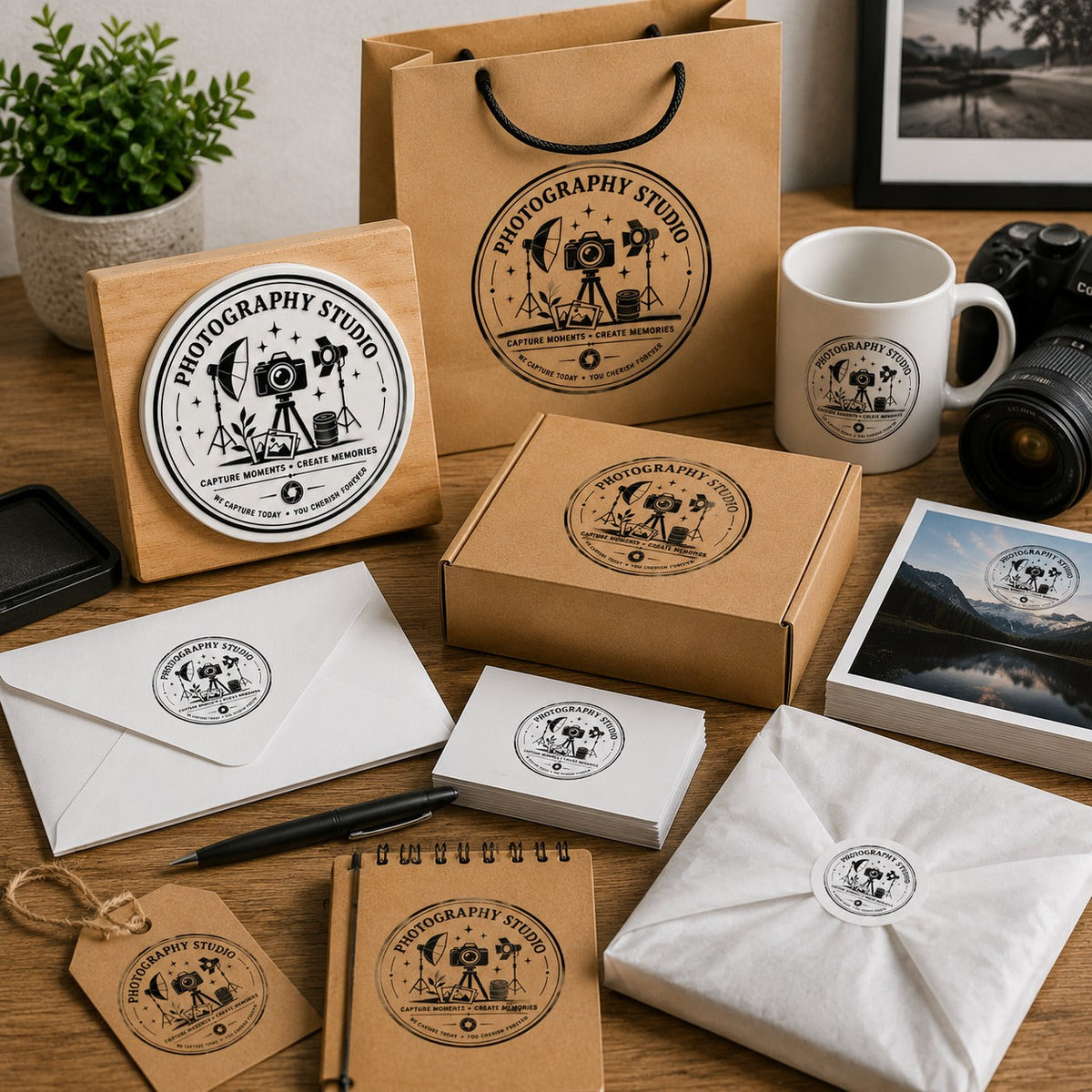 Big Custom Stamp for Photography Studio | Logo Stamp – StampMyMark®
