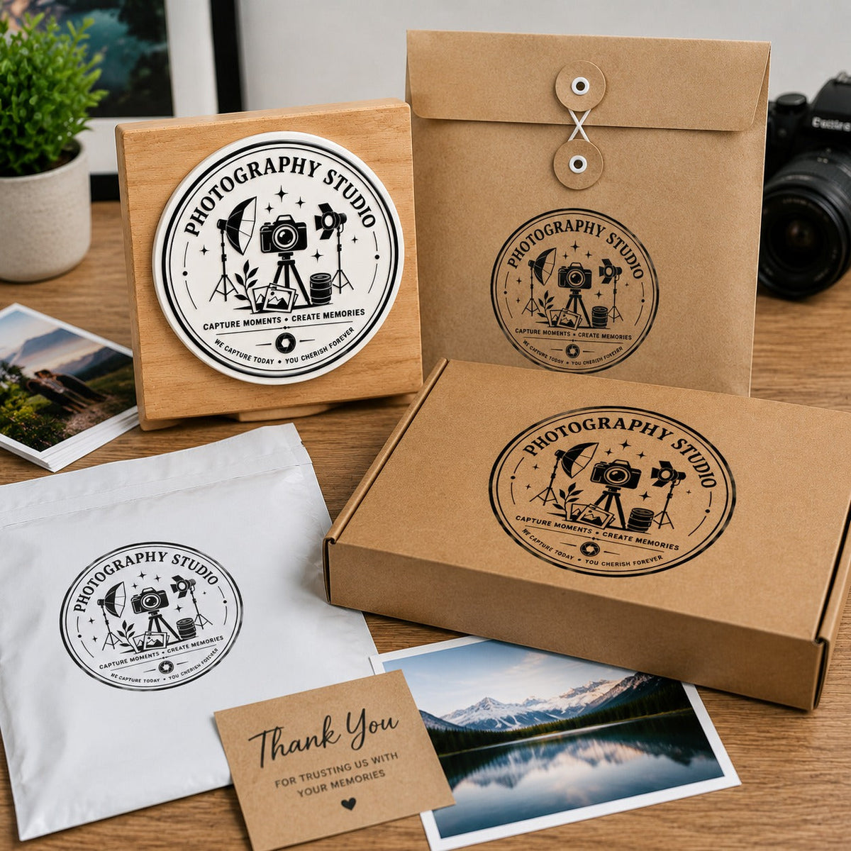 Big Custom Stamp for Photography Studio | Logo Stamp – StampMyMark®