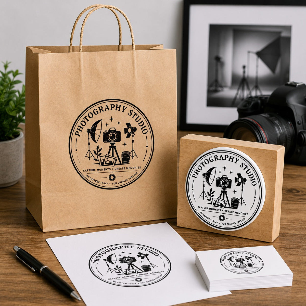 Big Custom Stamp for Photography Studio | Logo Stamp – StampMyMark®