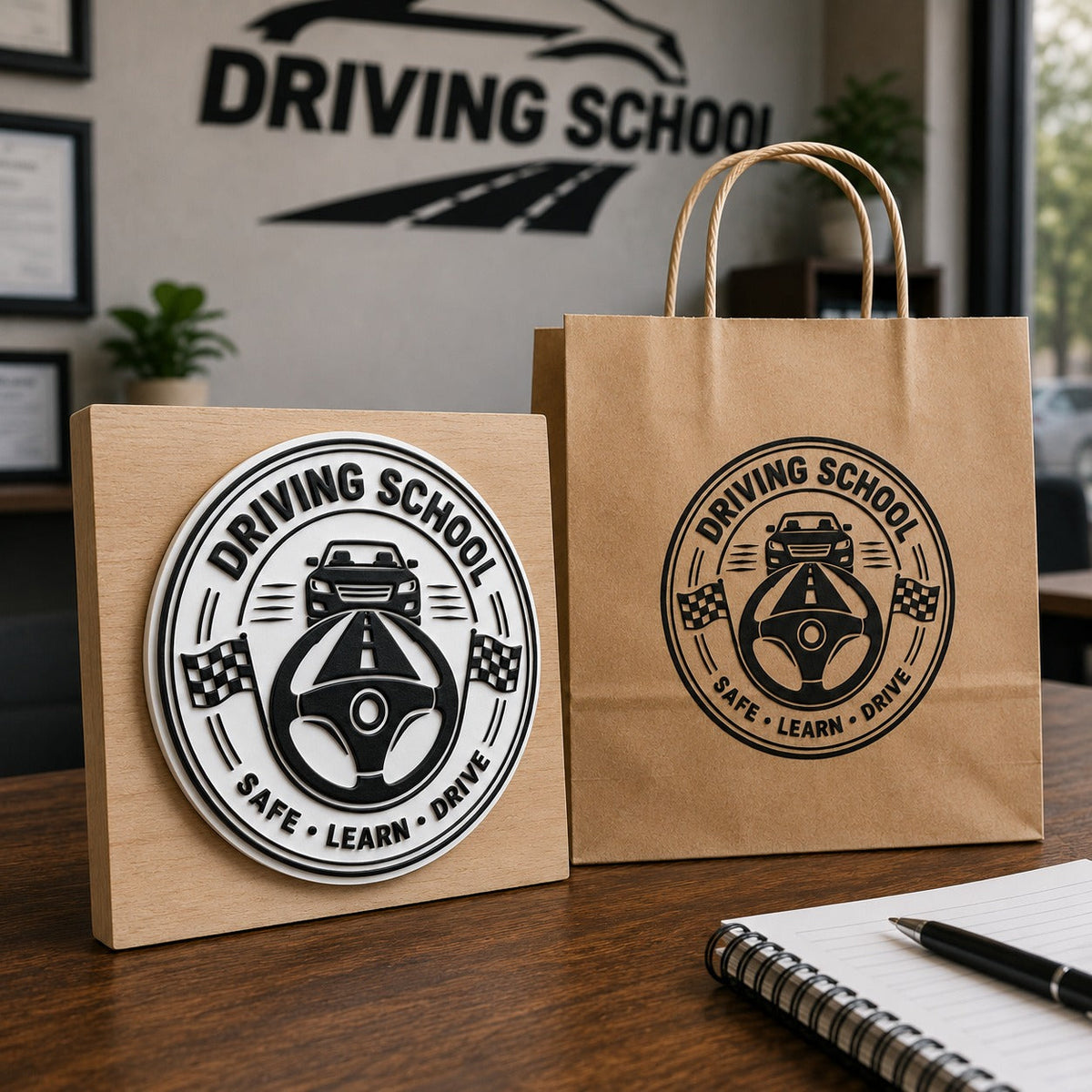 Big Custom Stamp for Driving School | Logo Stamp – StampMyMark®