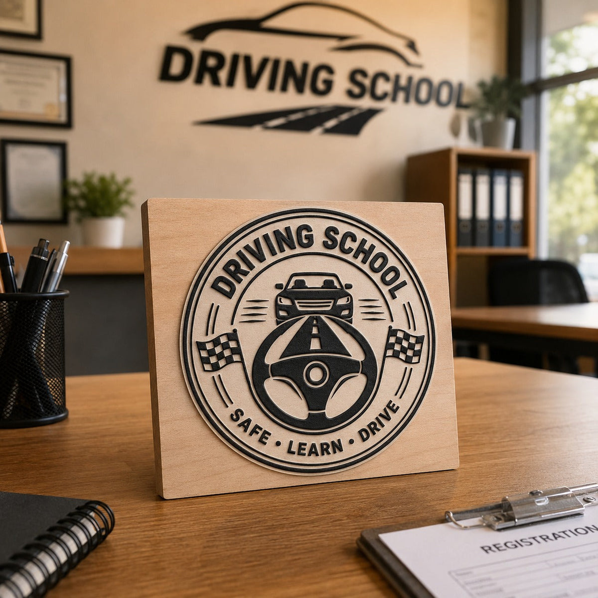Big Custom Stamp for Driving School | Logo Stamp – StampMyMark®