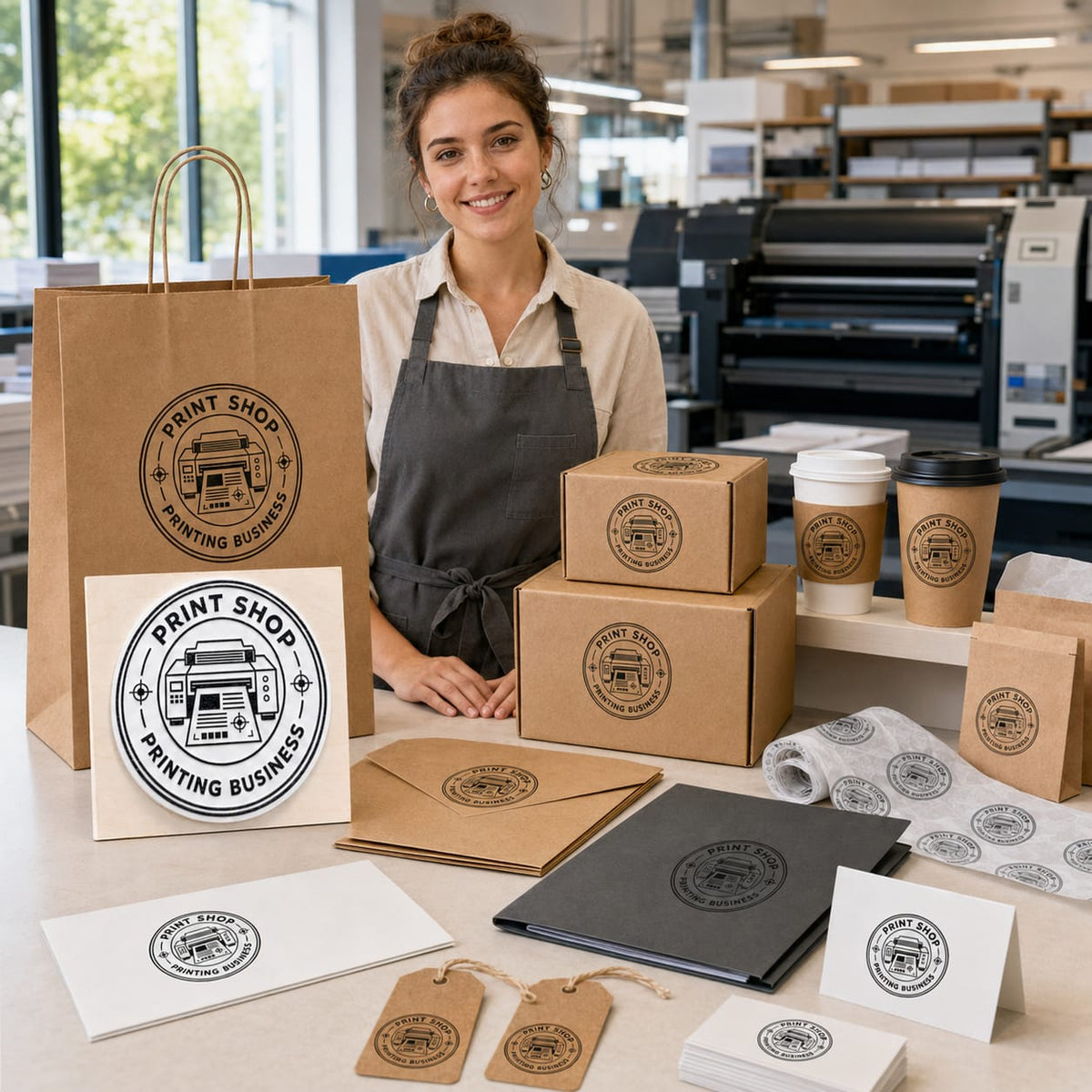 Big Custom Stamp for Print Shop / Printing Business | Logo Stamp – StampMyMark®