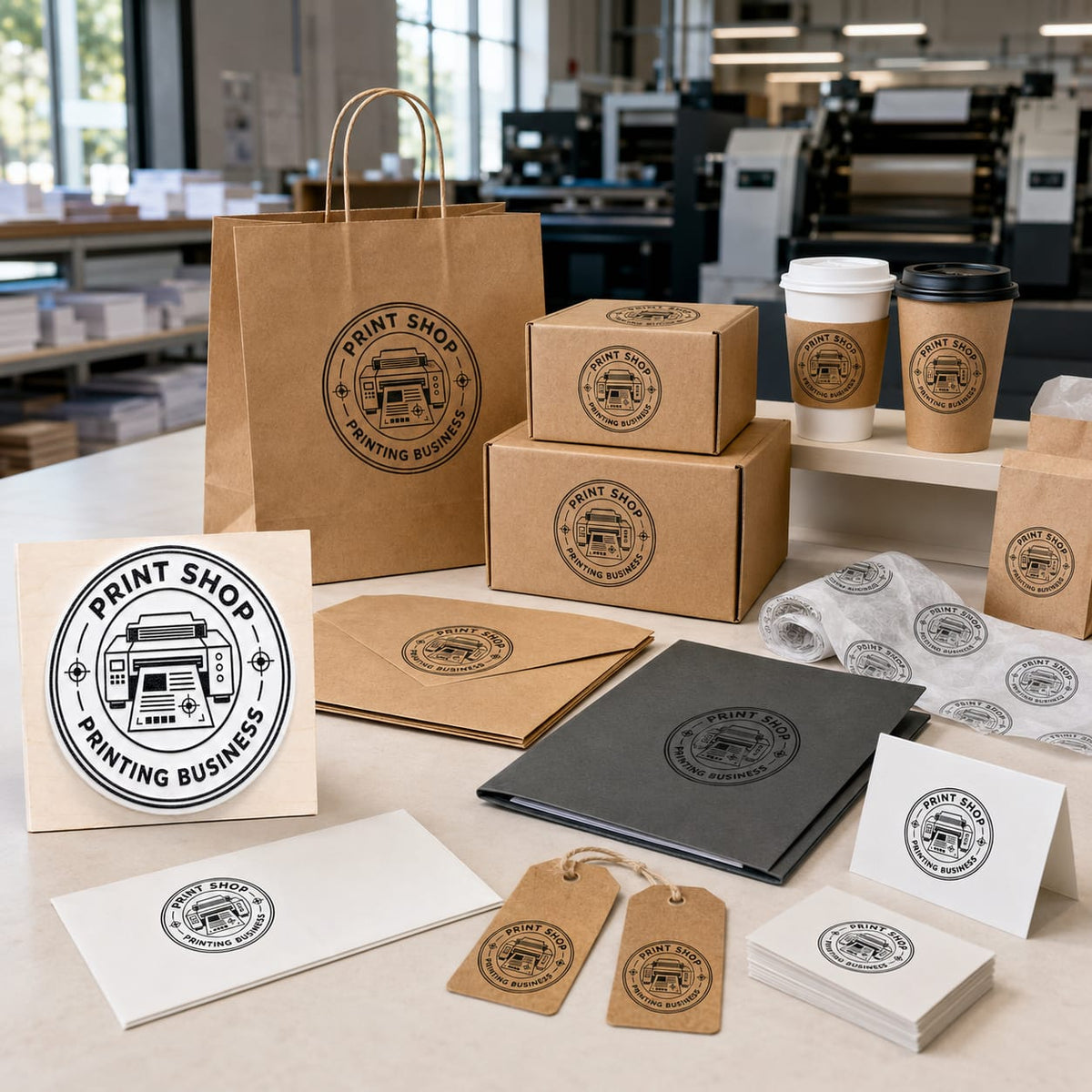 Big Custom Stamp for Print Shop / Printing Business | Logo Stamp – StampMyMark®