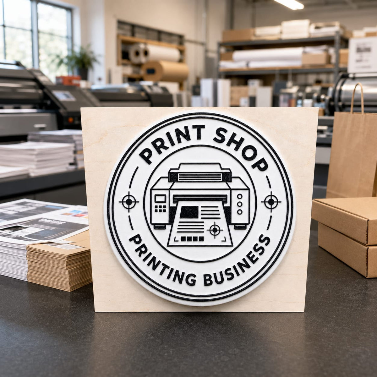 Big Custom Stamp for Print Shop / Printing Business | Logo Stamp – StampMyMark®
