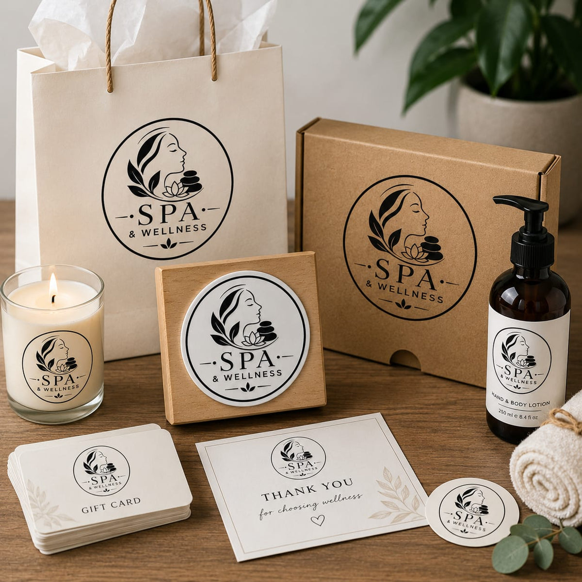 Big Custom Stamp for Spa & Wellness Center | Logo Stamp – StampMyMark®