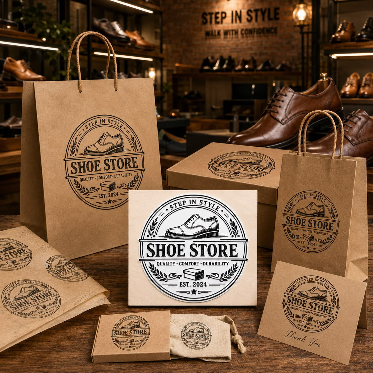 Big Custom Stamp for Shoe Store | Logo Stamp – StampMyMark®
