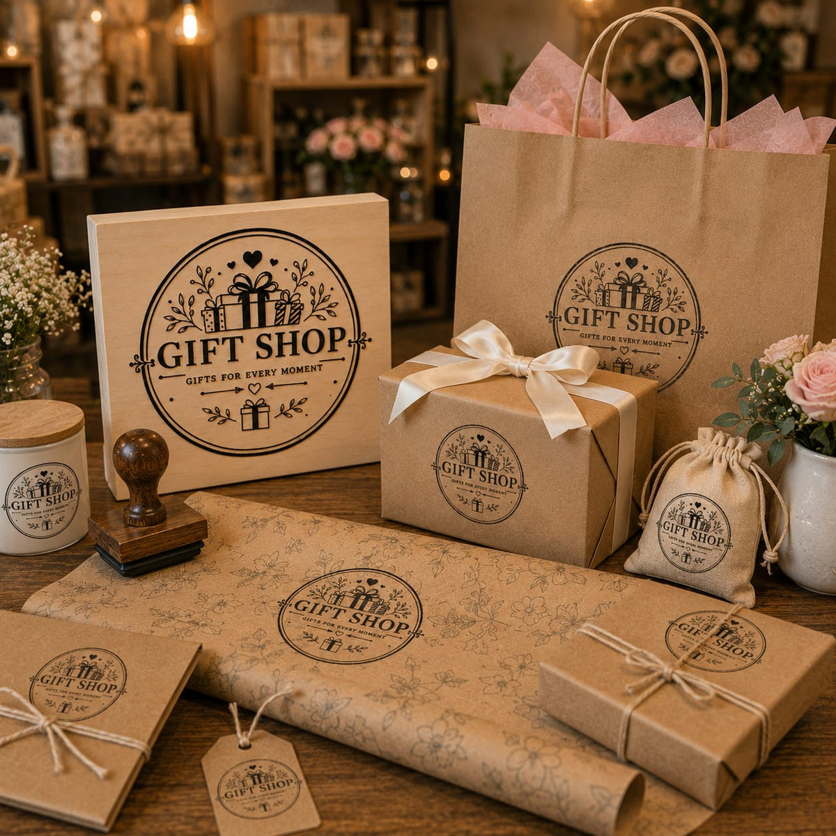 Big Custom Stamp for Gift Shop | Logo Stamp – StampMyMark®