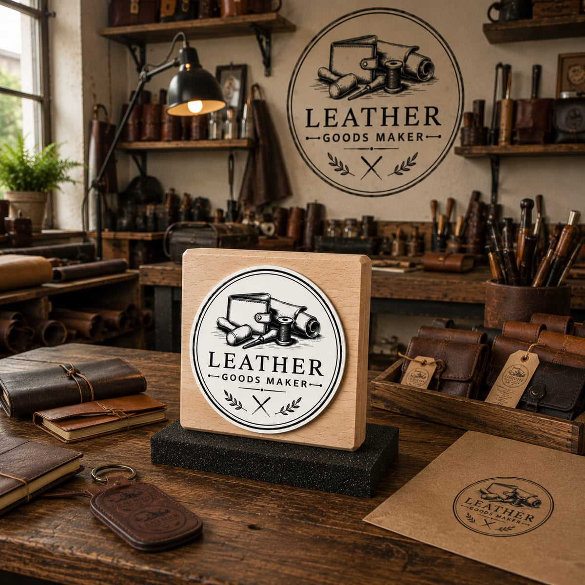 Big Custom Stamp for Leather Goods Maker | Logo Stamp – StampMyMark®