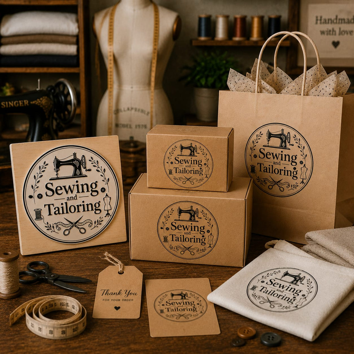 Big Custom Stamp for Sewing & Tailoring Business | Logo Stamp – StampMyMark®