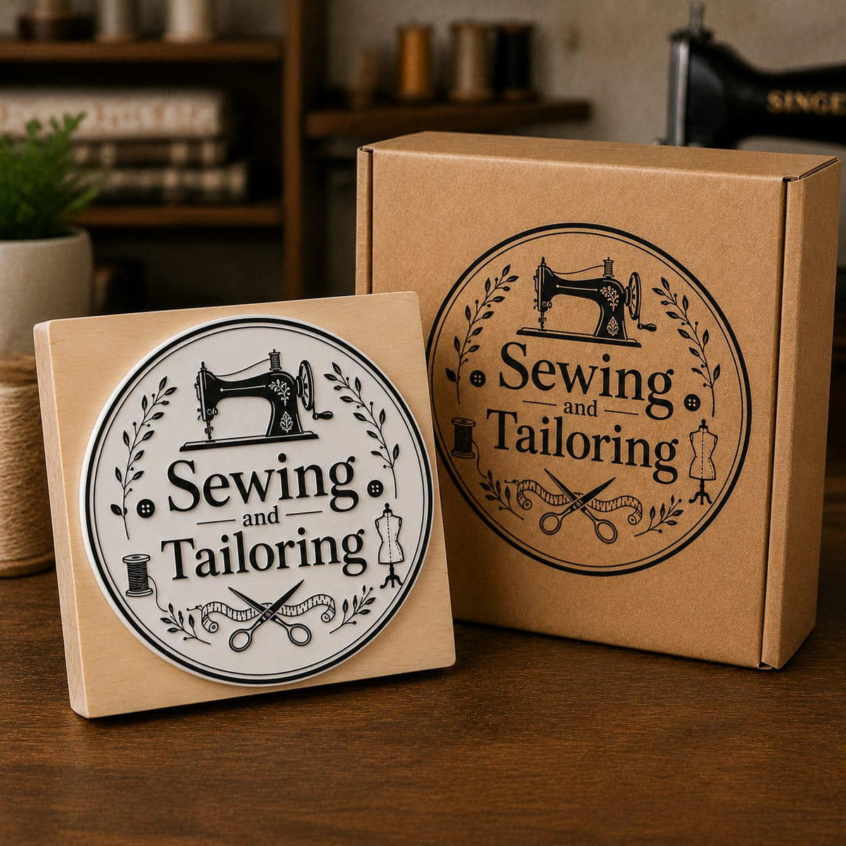 Big Custom Stamp for Sewing & Tailoring Business | Logo Stamp – StampMyMark®