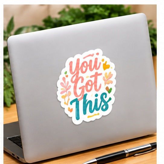 Positive affirmation motivational quote vinyl sticker collection